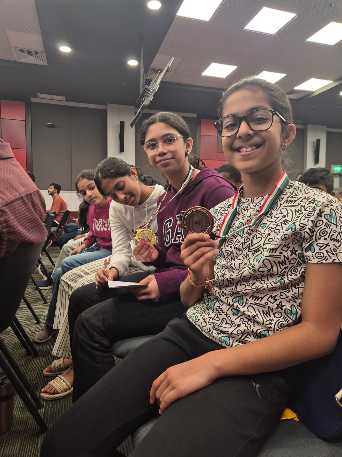 Student with certificate